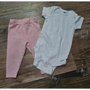 Designer girls 6 months clothes pink leggings pants onesie set outfit